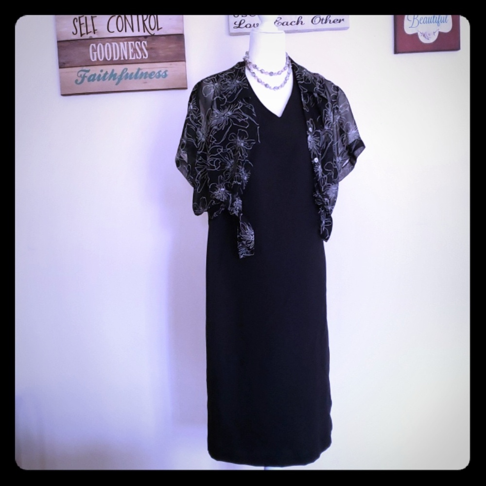 ⚘ 2 for $12 ⚘ Sheer Top Black Sleeveless Dress